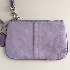 Coach small wristlet signature c fabric